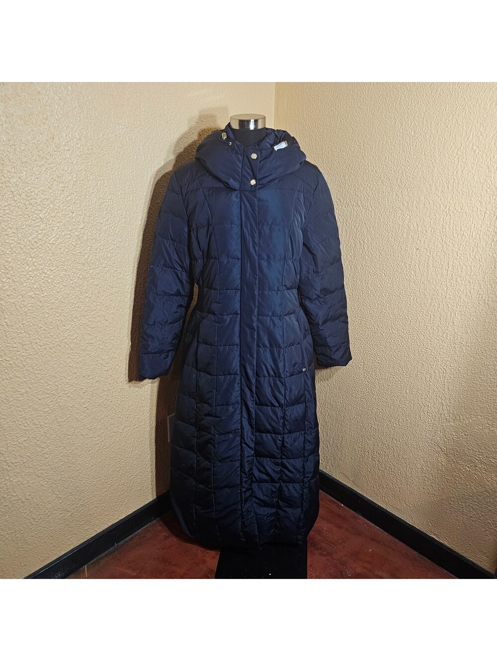 NWT Cole Haan Signature Maxi Puffer Jacket Navy XL - Defective Inner Zip